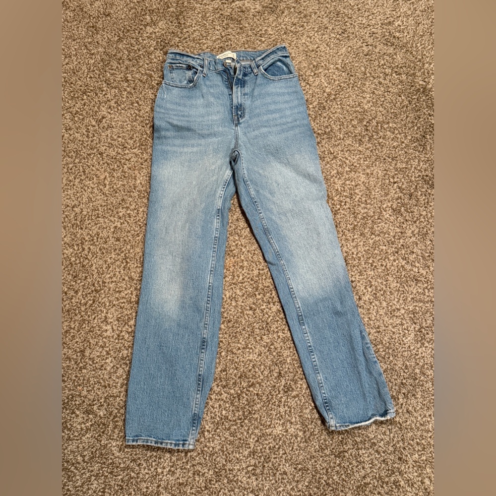 Abercrombie & Fitch Blue Straight Leg Jeans
